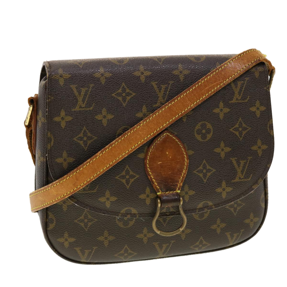 LOUIS VUITTON Monogram Saint Cloud GM Shoulder Bag M51242 LV Auth 41025