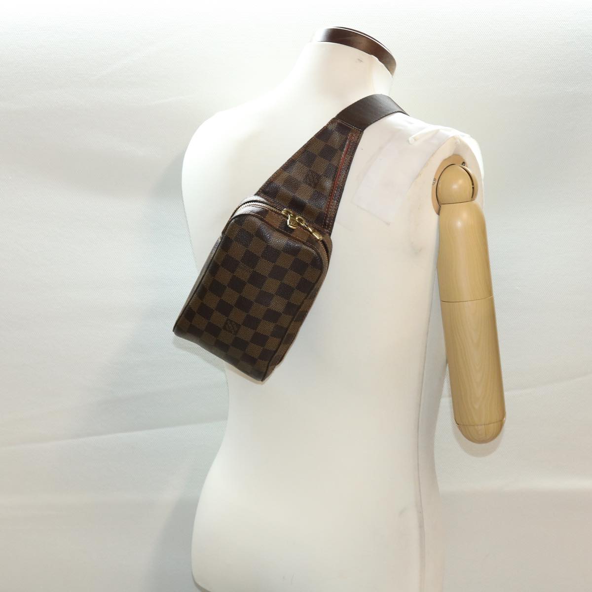 LOUIS VUITTON Damier Ebene Geronimos Shoulder Bag N51994 LV Auth 41027