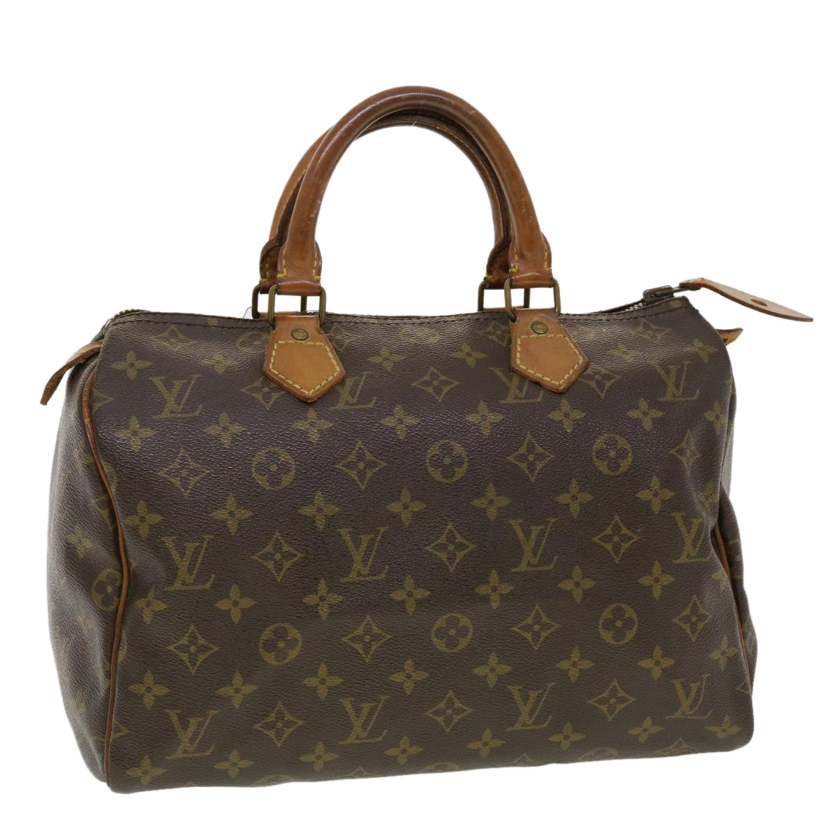 LOUIS VUITTON Monogram Speedy 30 Hand Bag M41526 LV Auth 41041