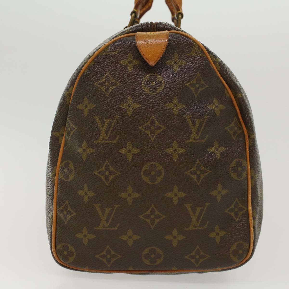 LOUIS VUITTON Monogram Speedy 35 Hand Bag M41524 LV Auth 41042