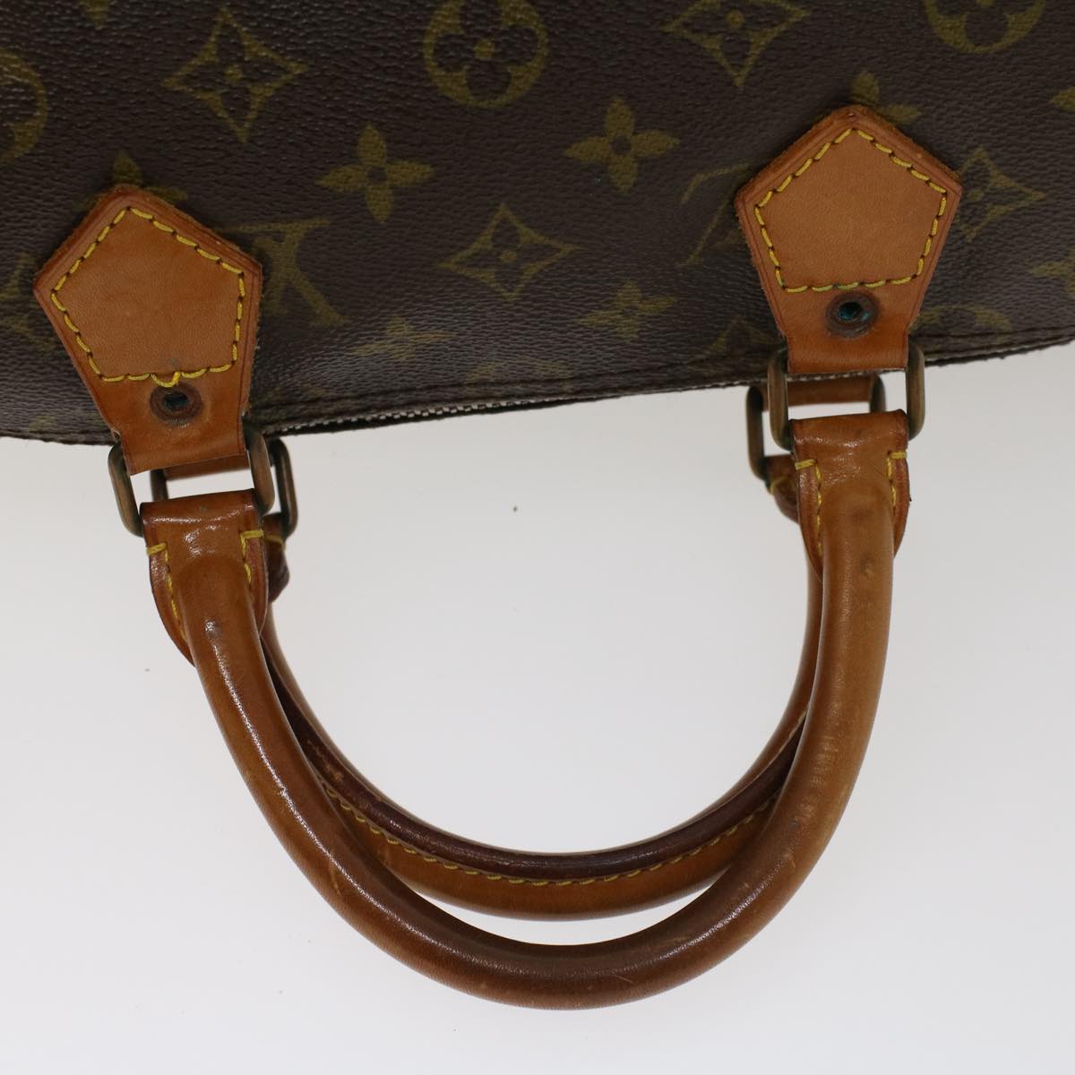 LOUIS VUITTON Monogram Speedy 35 Hand Bag M41524 LV Auth 41042