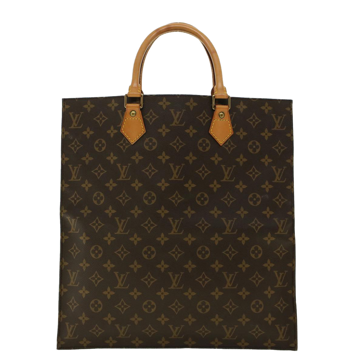 LOUIS VUITTON Monogram Sac Plat Hand Bag M51140 LV Auth 41051 - 0