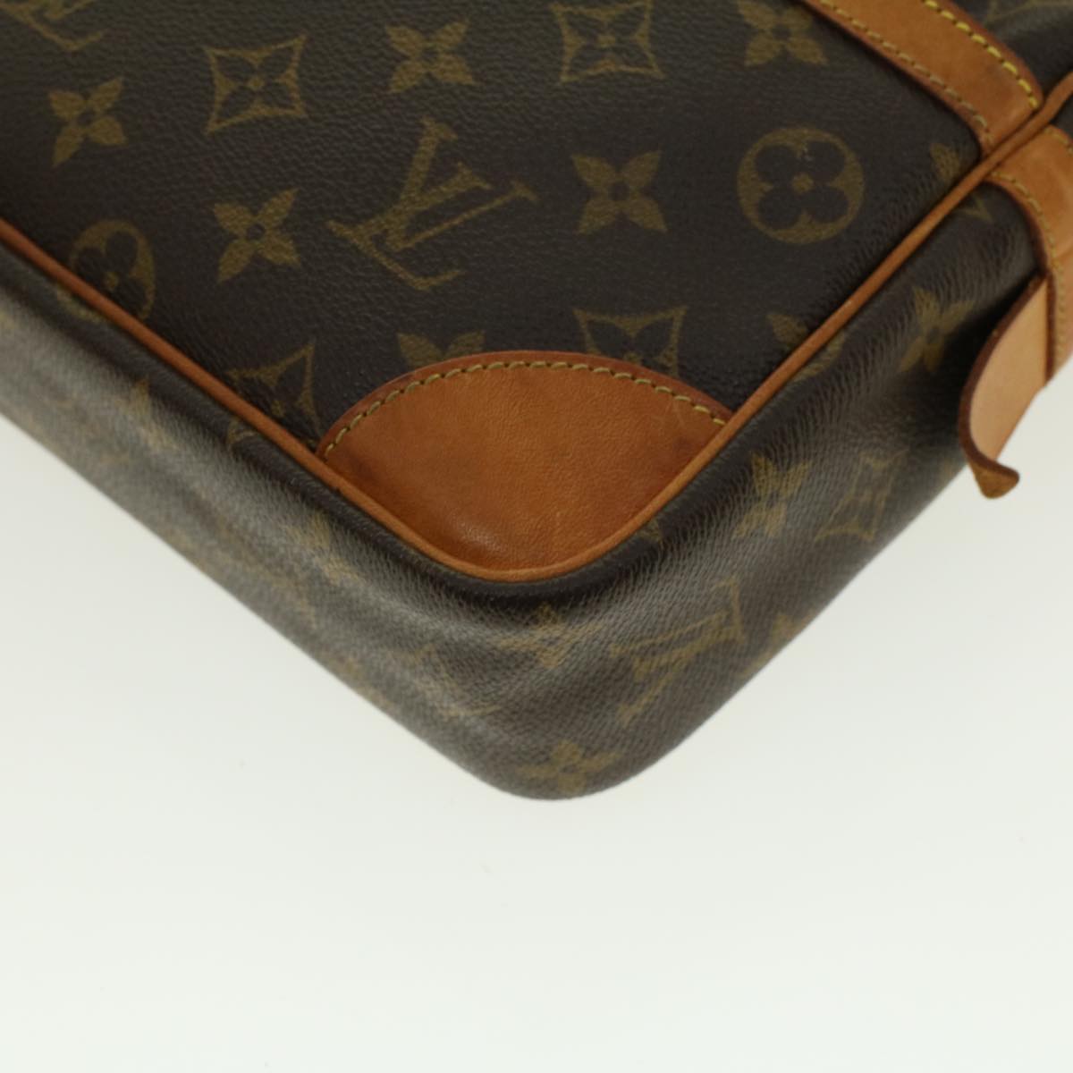 LOUIS VUITTON Monogram Compiegne 28 Clutch Bag M51845 LV Auth 41052