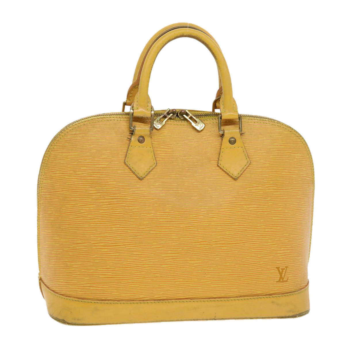 LOUIS VUITTON Epi Alma Hand Bag Tassili Yellow M52149 LV Auth 41074