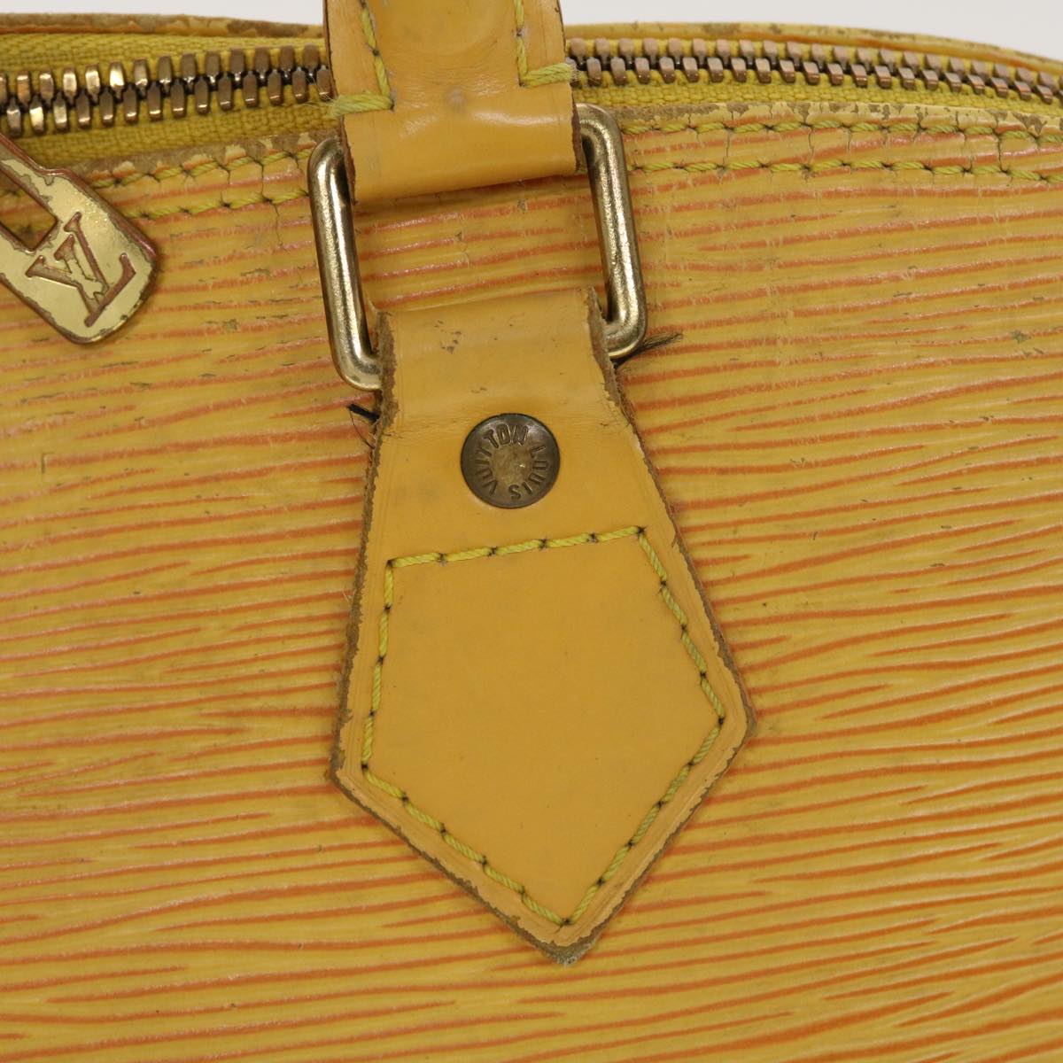 LOUIS VUITTON Epi Alma Hand Bag Tassili Yellow M52149 LV Auth 41074