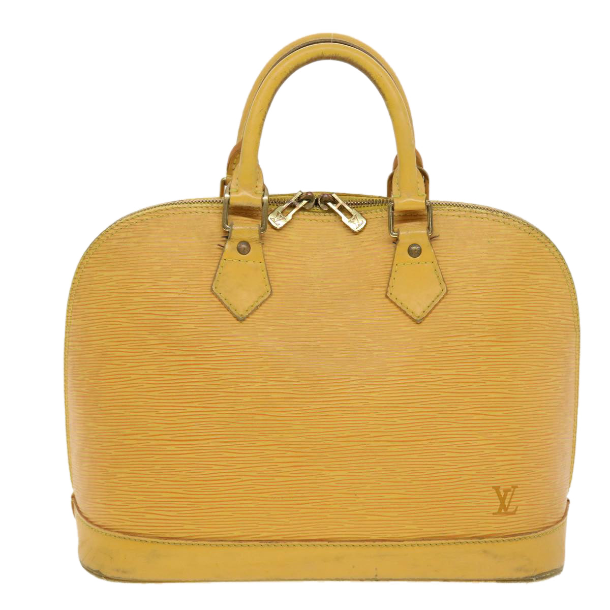 LOUIS VUITTON Epi Alma Hand Bag Tassili Yellow M52149 LV Auth 41074