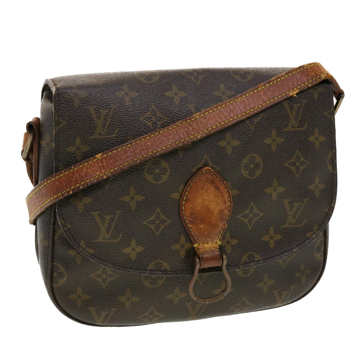 LOUIS VUITTON Monogram Saint Cloud GM Shoulder Bag M51242 LV Auth 41083