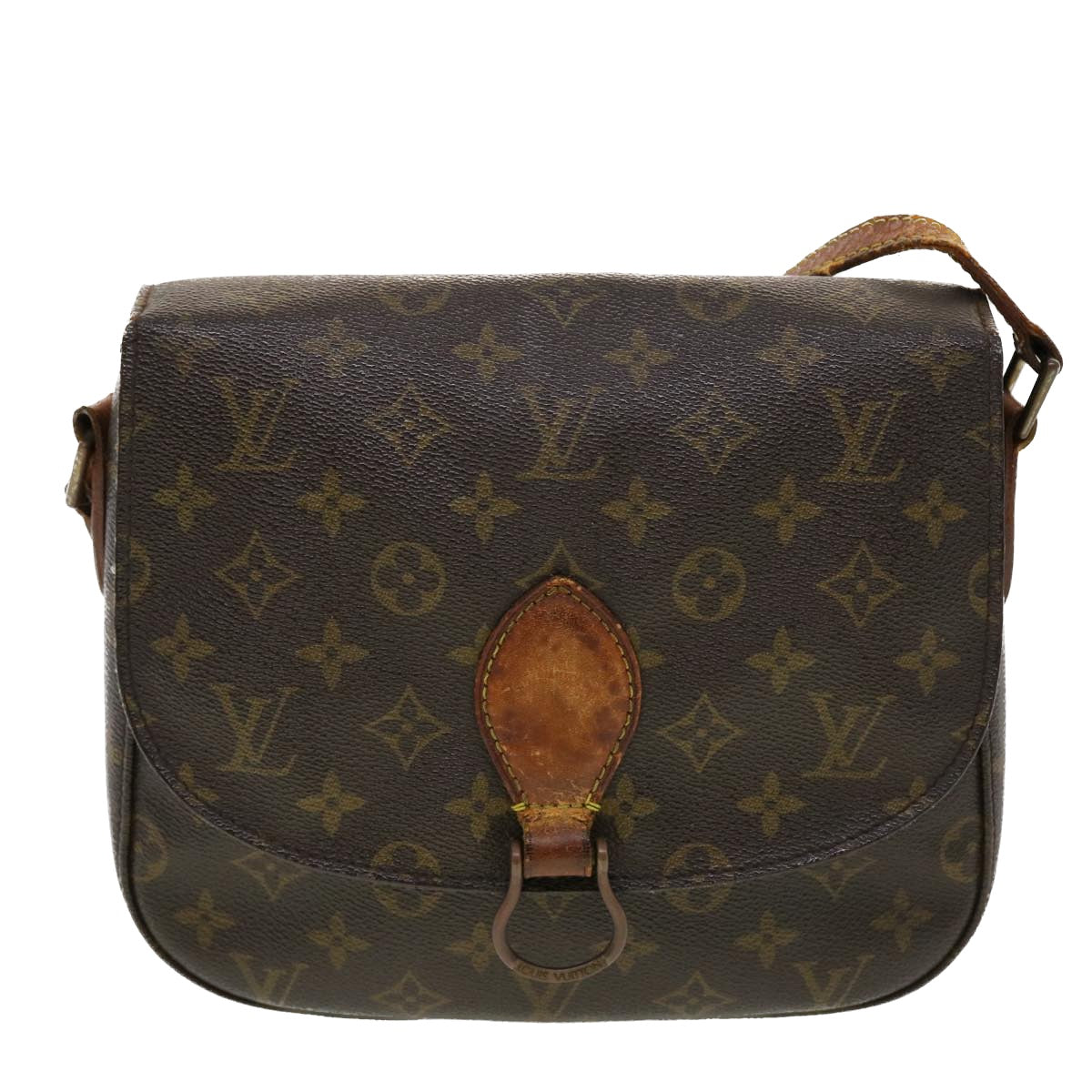 LOUIS VUITTON Monogram Saint Cloud GM Shoulder Bag M51242 LV Auth 41083