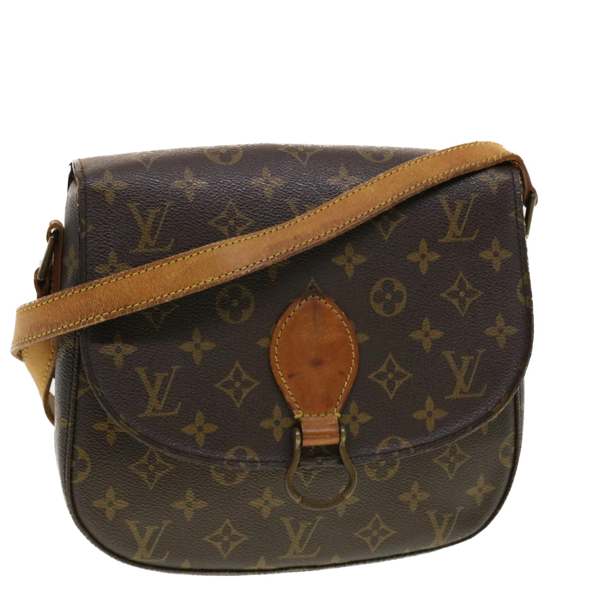 LOUIS VUITTON Monogram Saint Cloud GM Shoulder Bag M51242 LV Auth 41087