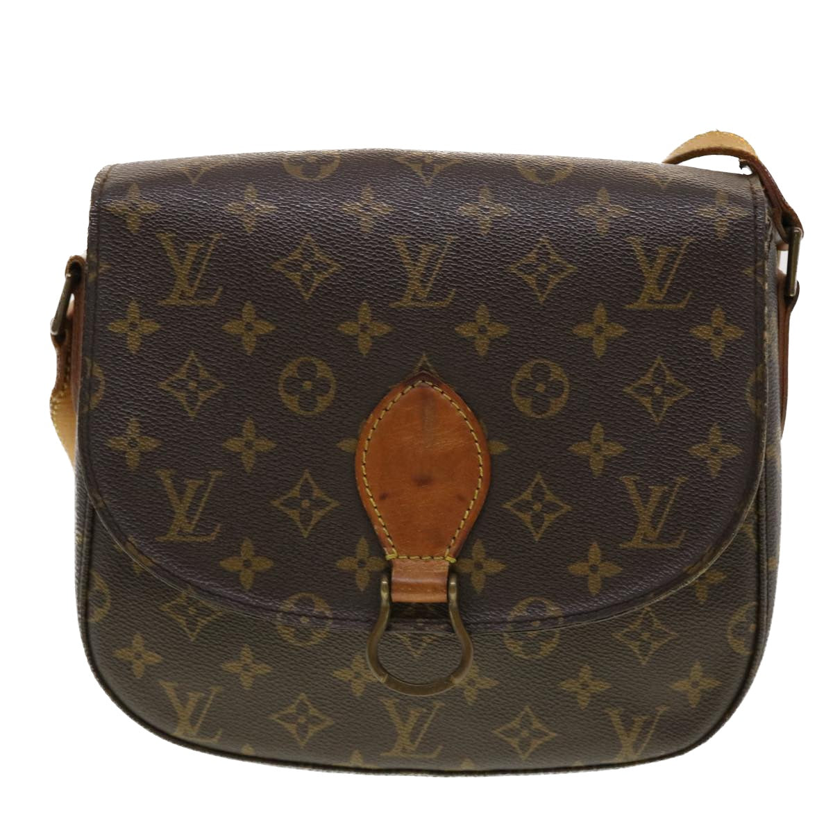 LOUIS VUITTON Monogram Saint Cloud GM Shoulder Bag M51242 LV Auth 41087