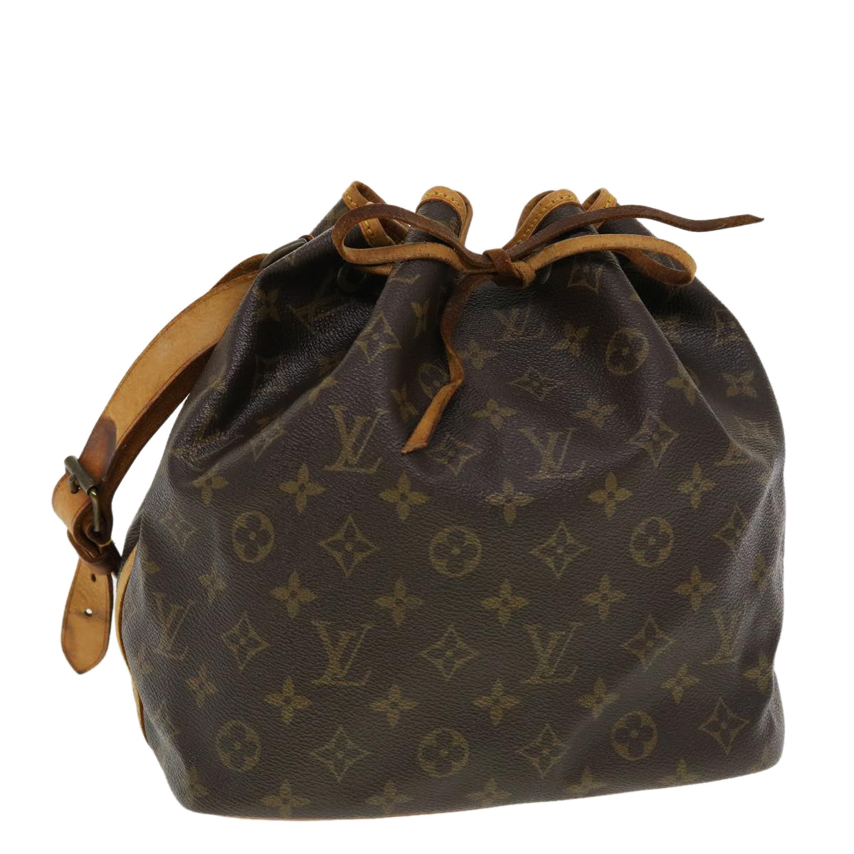 LOUIS VUITTON Monogram Petit Noe Shoulder Bag M42226 LV Auth 41088