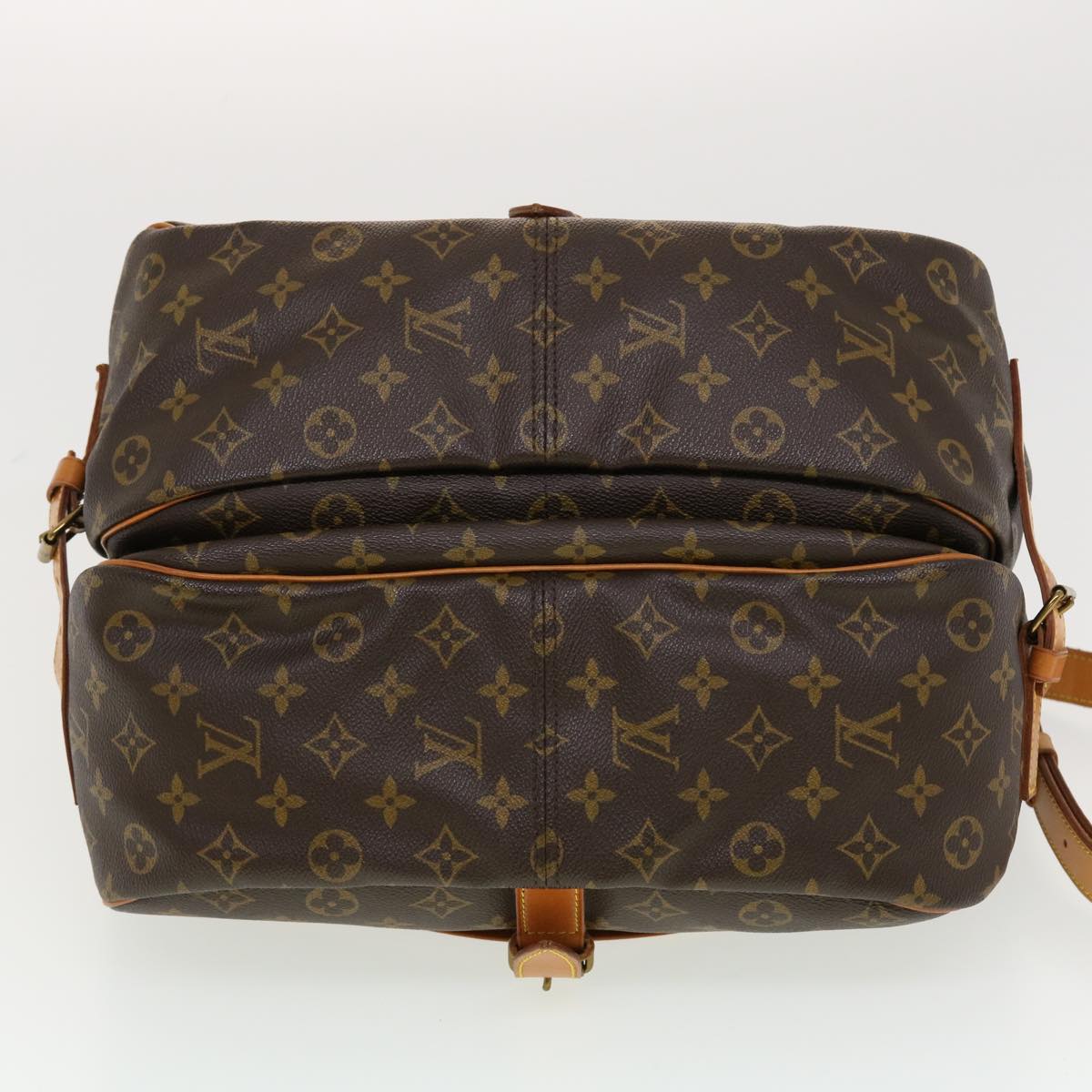 LOUIS VUITTON Monogram Saumur 35 Shoulder Bag M42254 LV Auth 41101