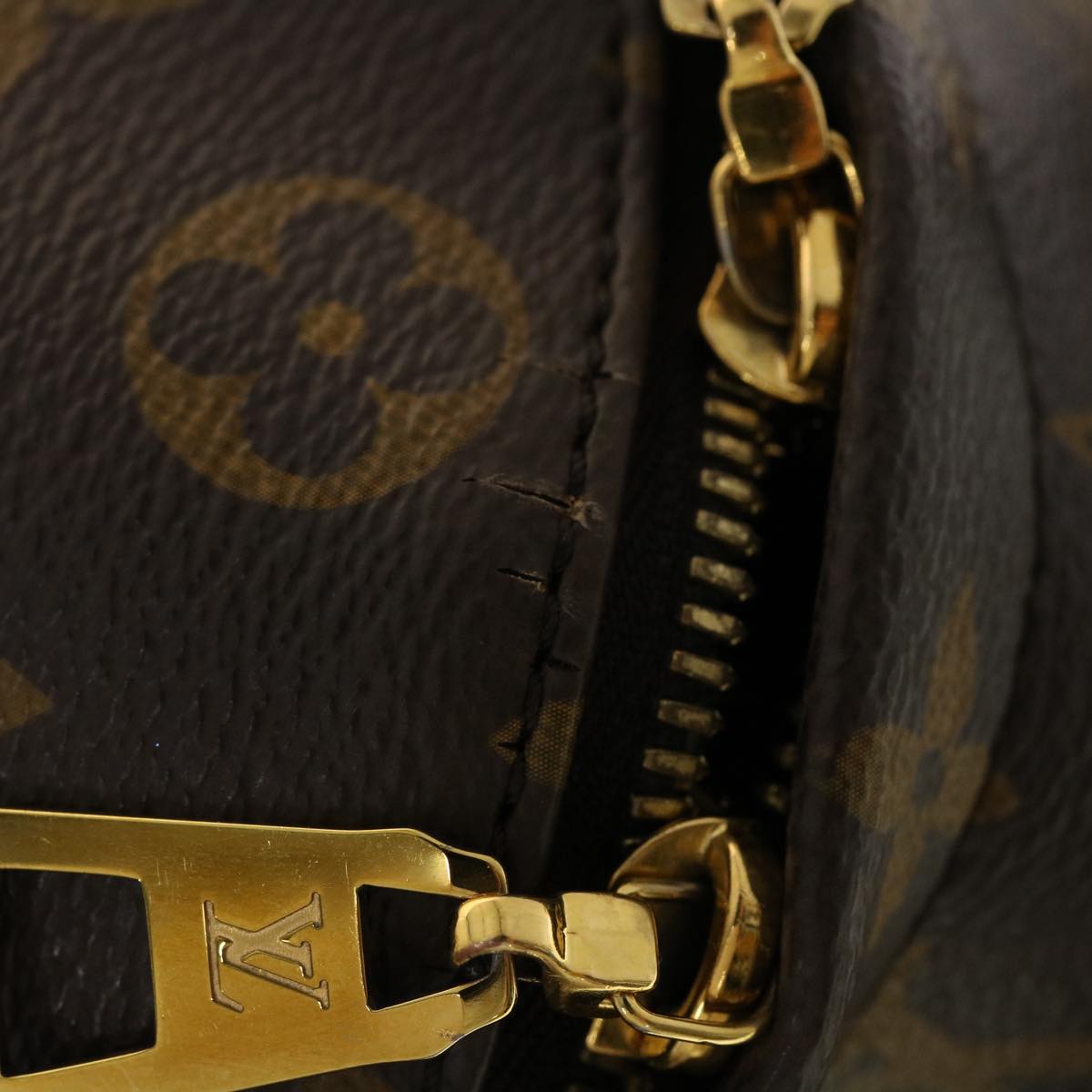 LOUIS VUITTON Monogram Palm Springs PM Backpack M41560 LV Auth 41103