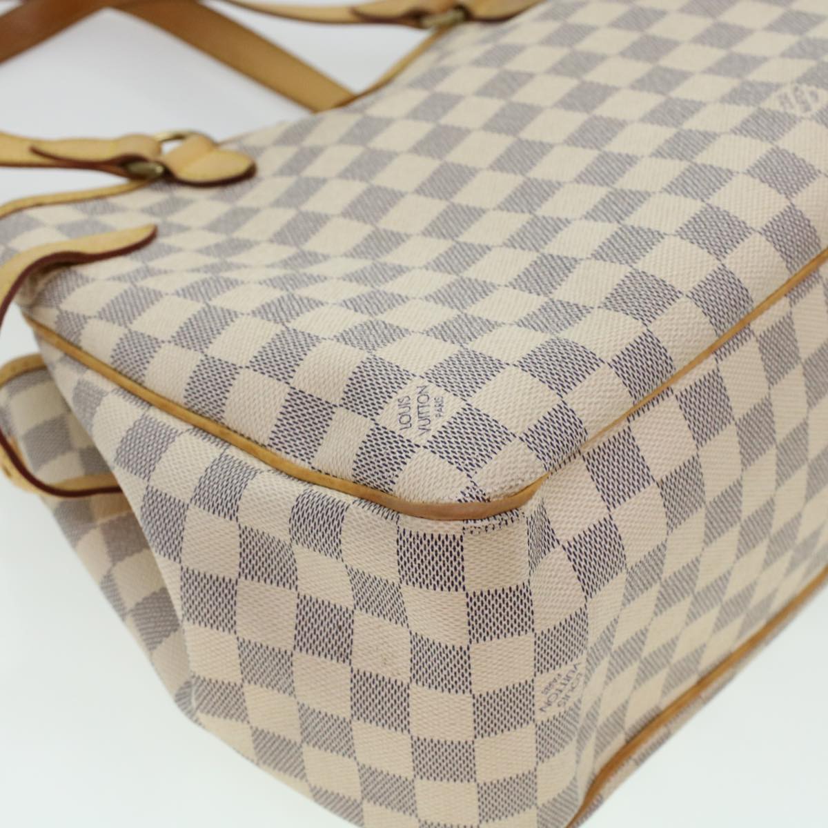 LOUIS VUITTON Damier Azur Batignolles Horizontal Tote Bag N48172 LV Auth 41106