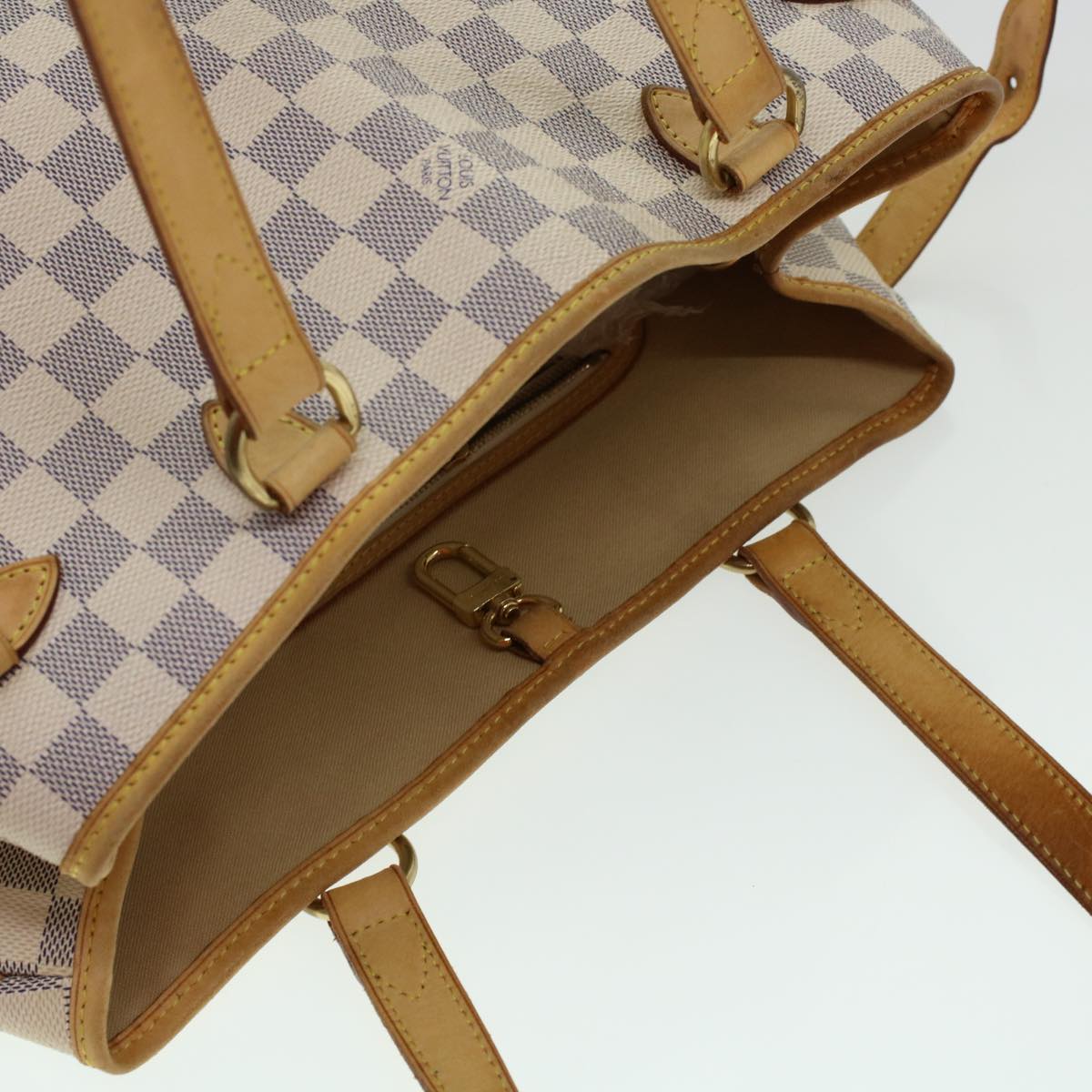 LOUIS VUITTON Damier Azur Batignolles Horizontal Tote Bag N48172 LV Auth 41106