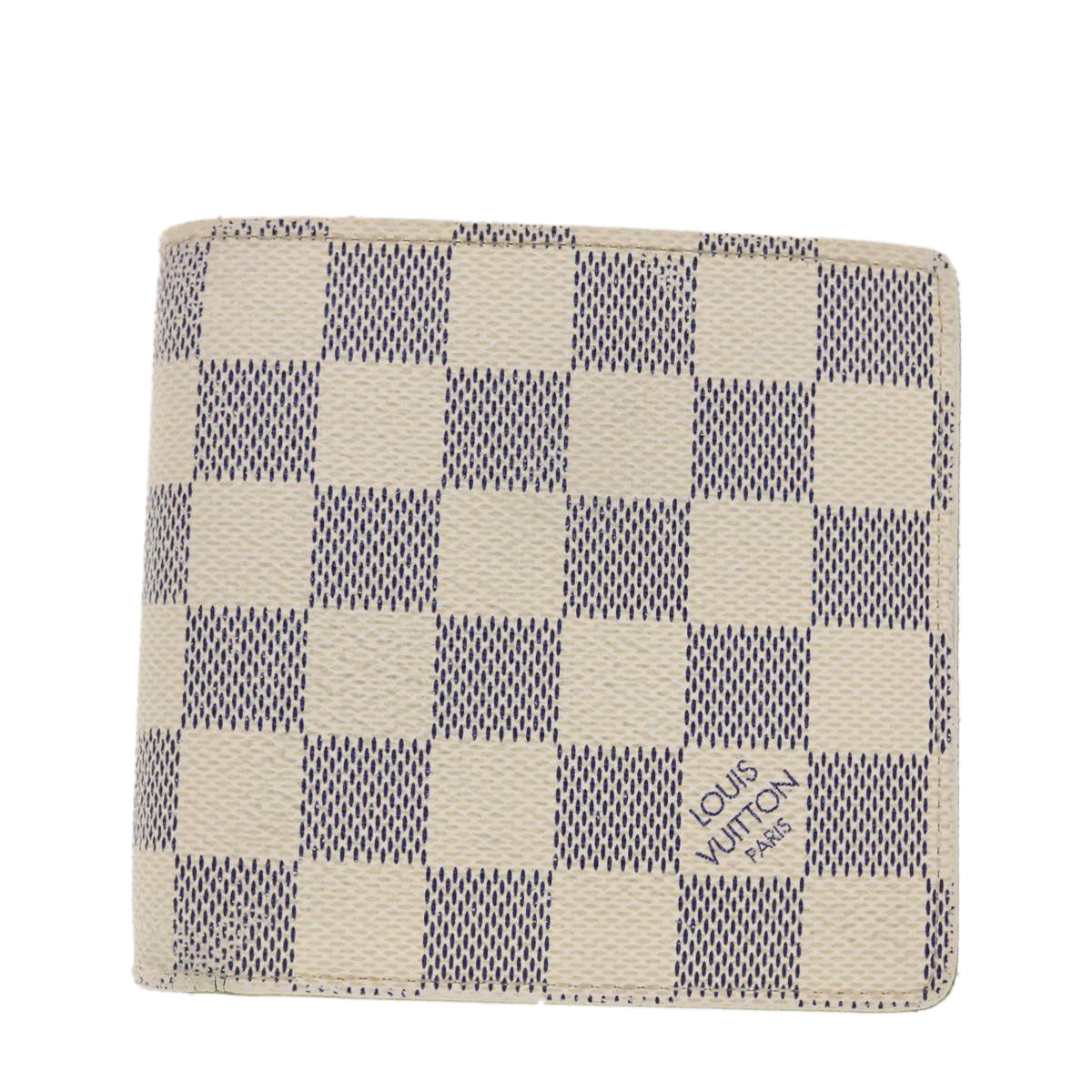 LOUIS VUITTON Damier Azur Porte Feuille Marco Bifold Wallet N60018 LV Auth 41135 - 0