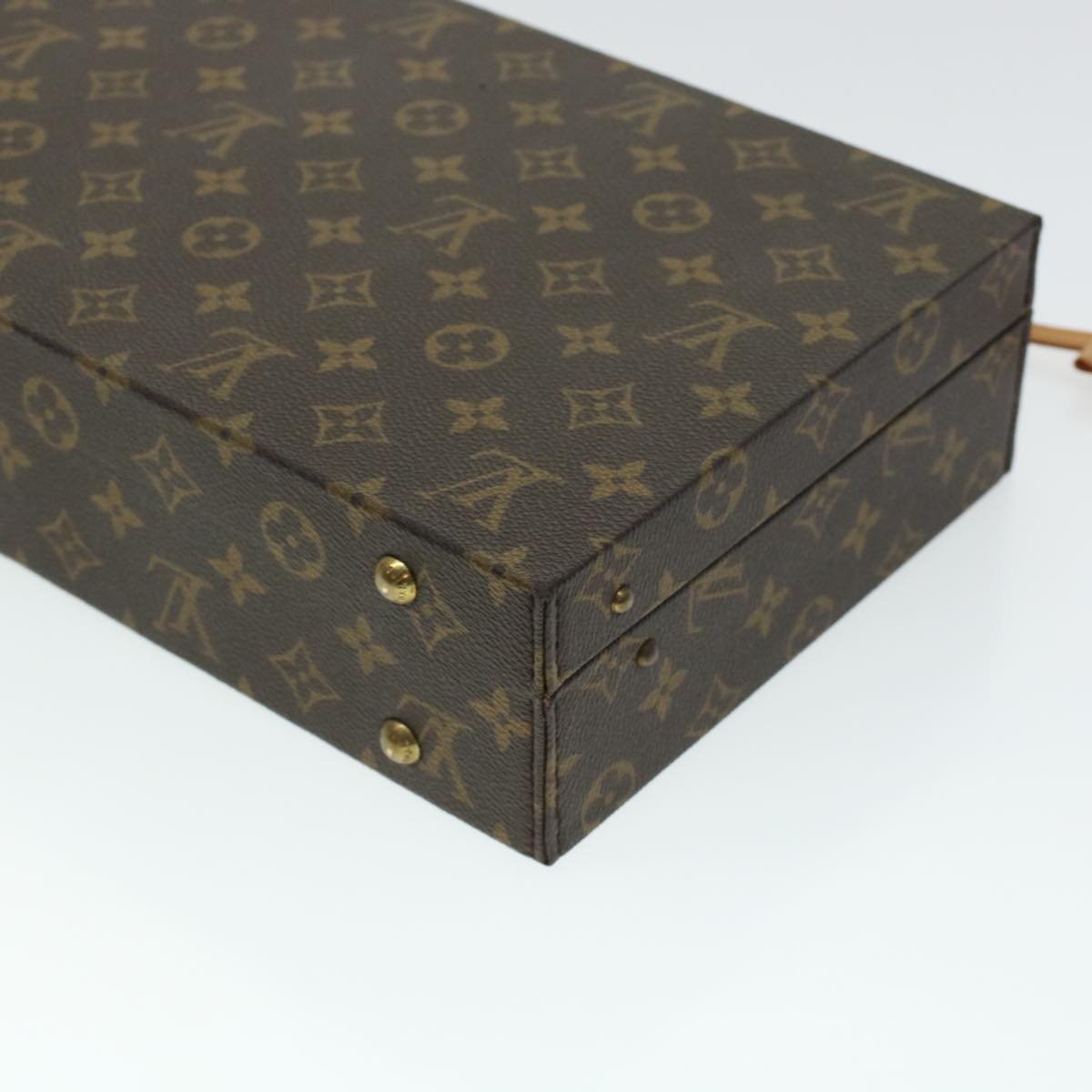 LOUIS VUITTON Monogram Casino Case Playing Cards Cube Game Dice SPO Auth 41140A