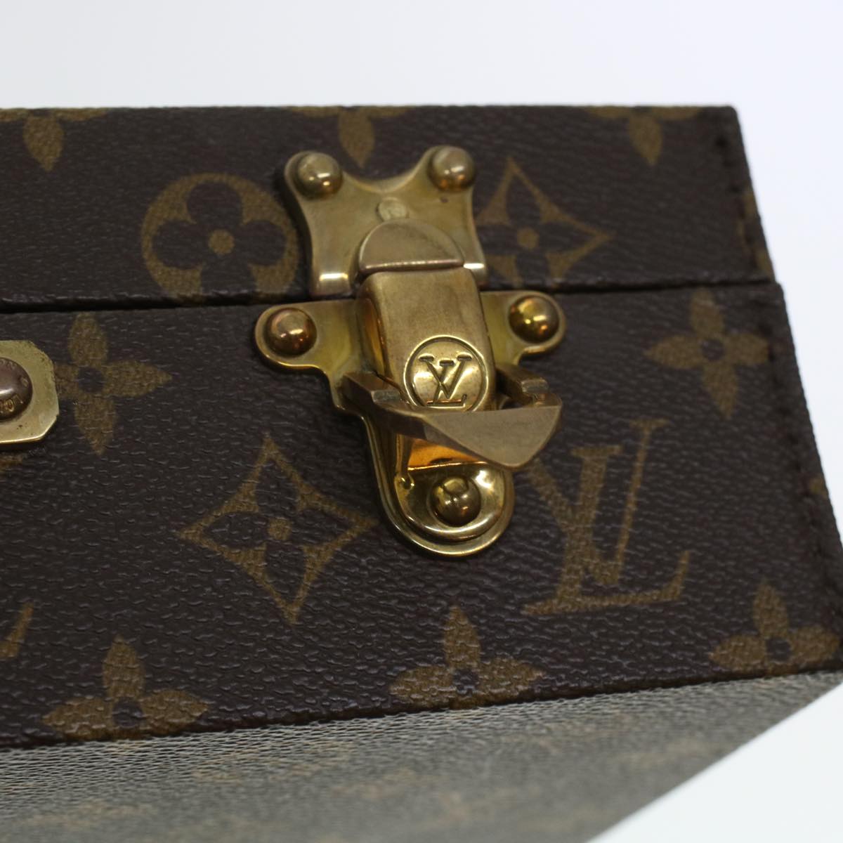 LOUIS VUITTON Monogram Casino Case Playing Cards Cube Game Dice SPO Auth 41140A