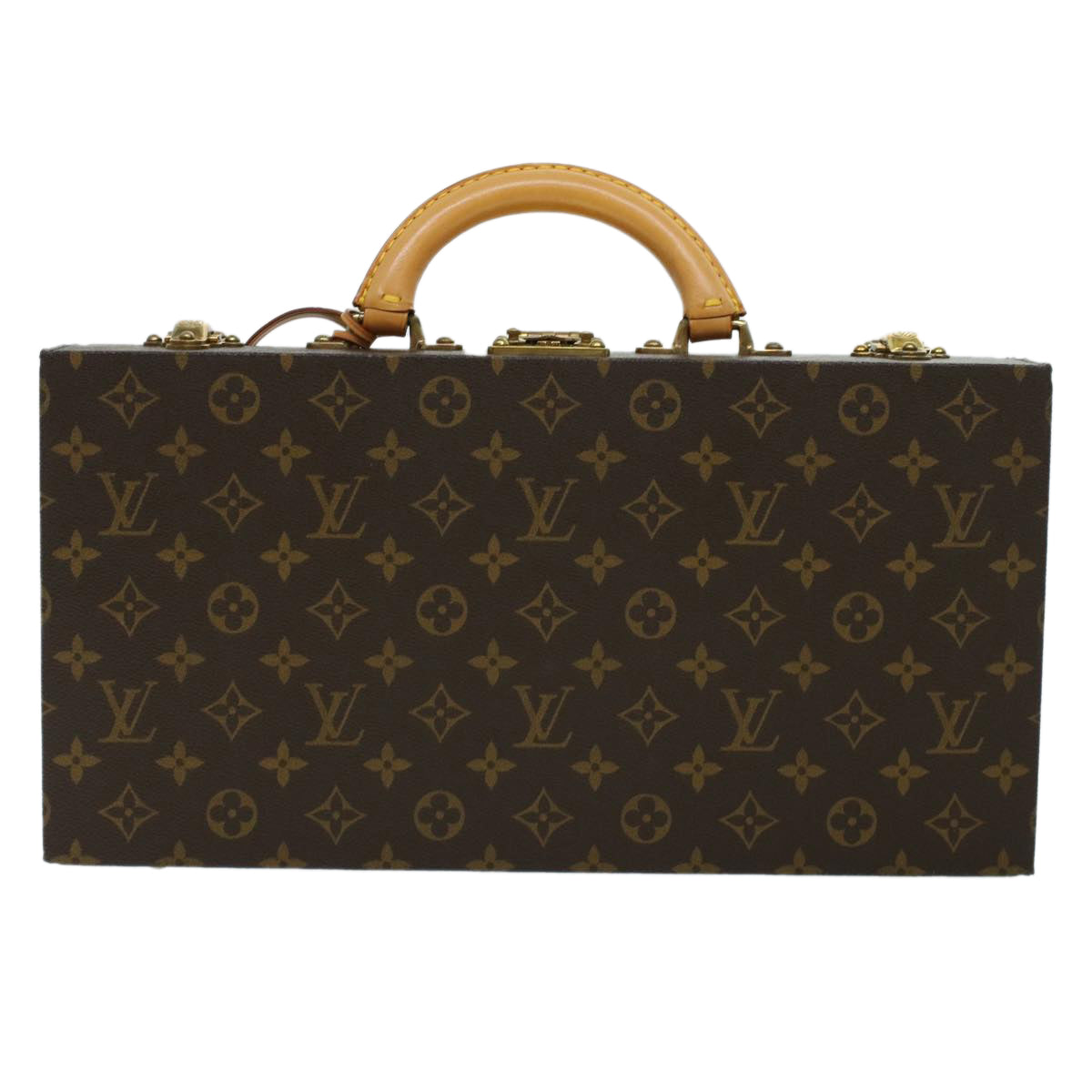 LOUIS VUITTON Monogram Casino Case Playing Cards Cube Game Dice SPO Auth 41140A