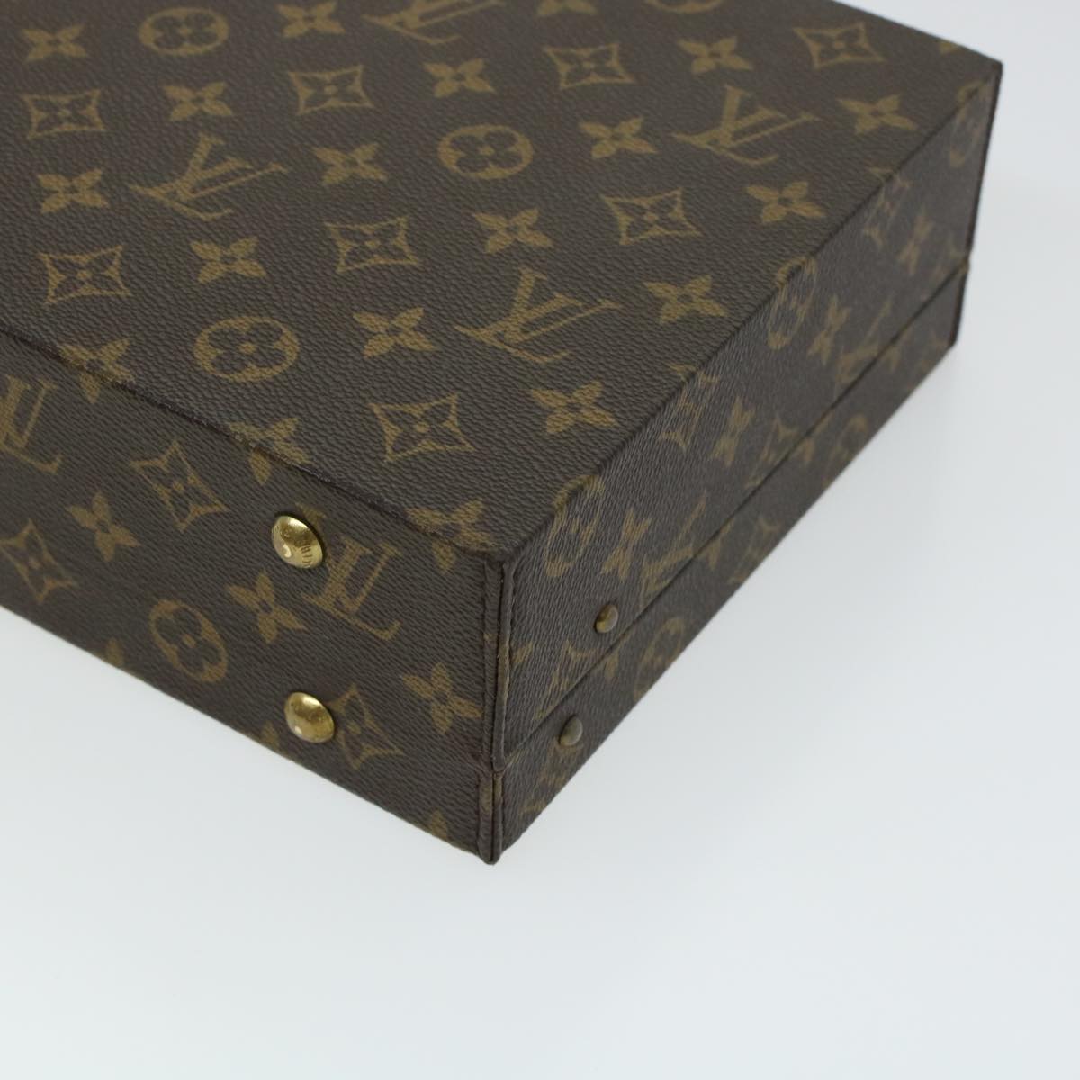 LOUIS VUITTON Monogram Casino Case Playing Cards Cube Game Dice SPO Auth 41140A