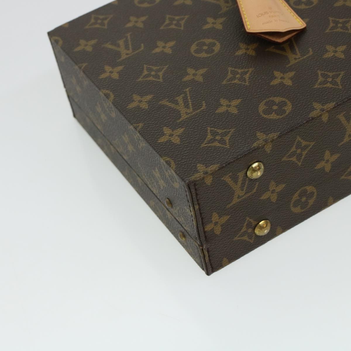 LOUIS VUITTON Monogram Casino Case Playing Cards Cube Game Dice SPO Auth 41140A