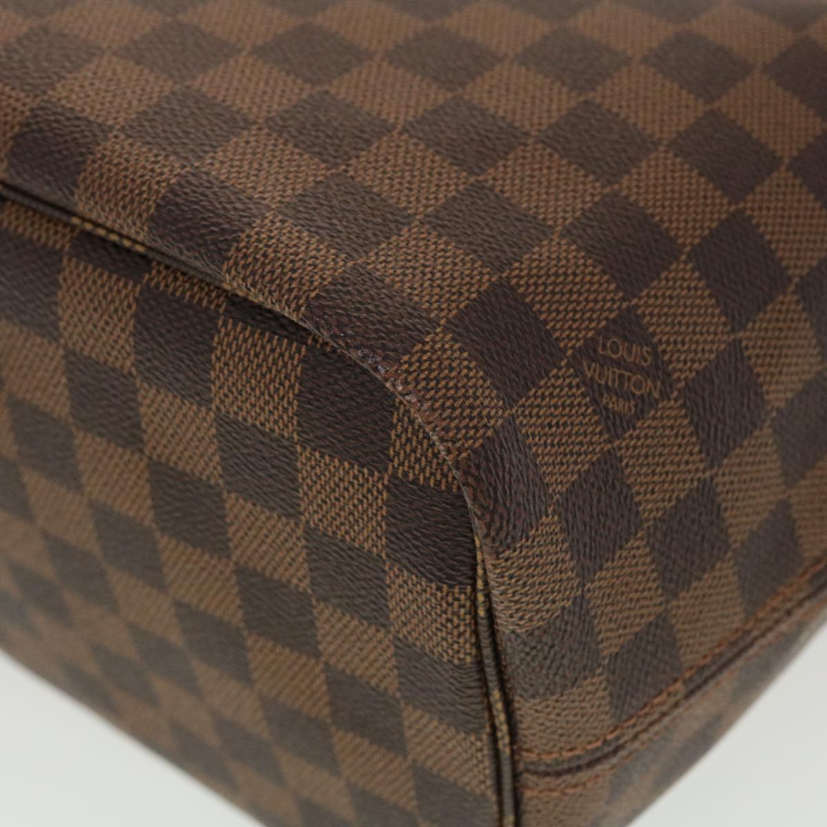 LOUIS VUITTON Damier Ebene Neverfull MM Tote Bag N51105 LV Auth 41150A