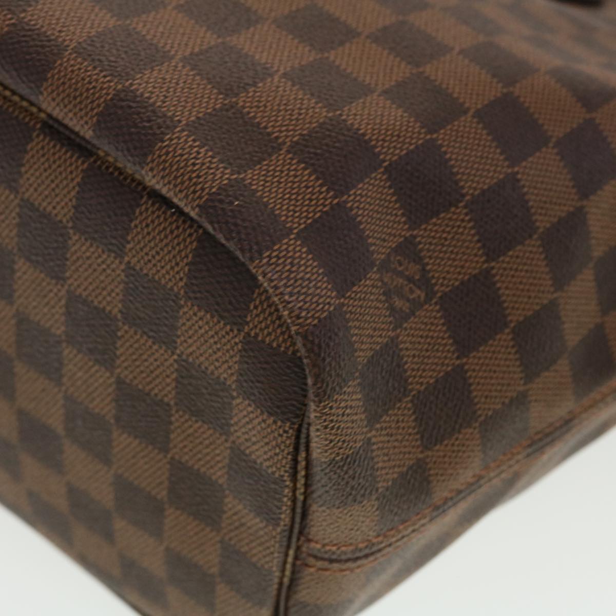 LOUIS VUITTON Damier Ebene Neverfull MM Tote Bag N51105 LV Auth 41150A