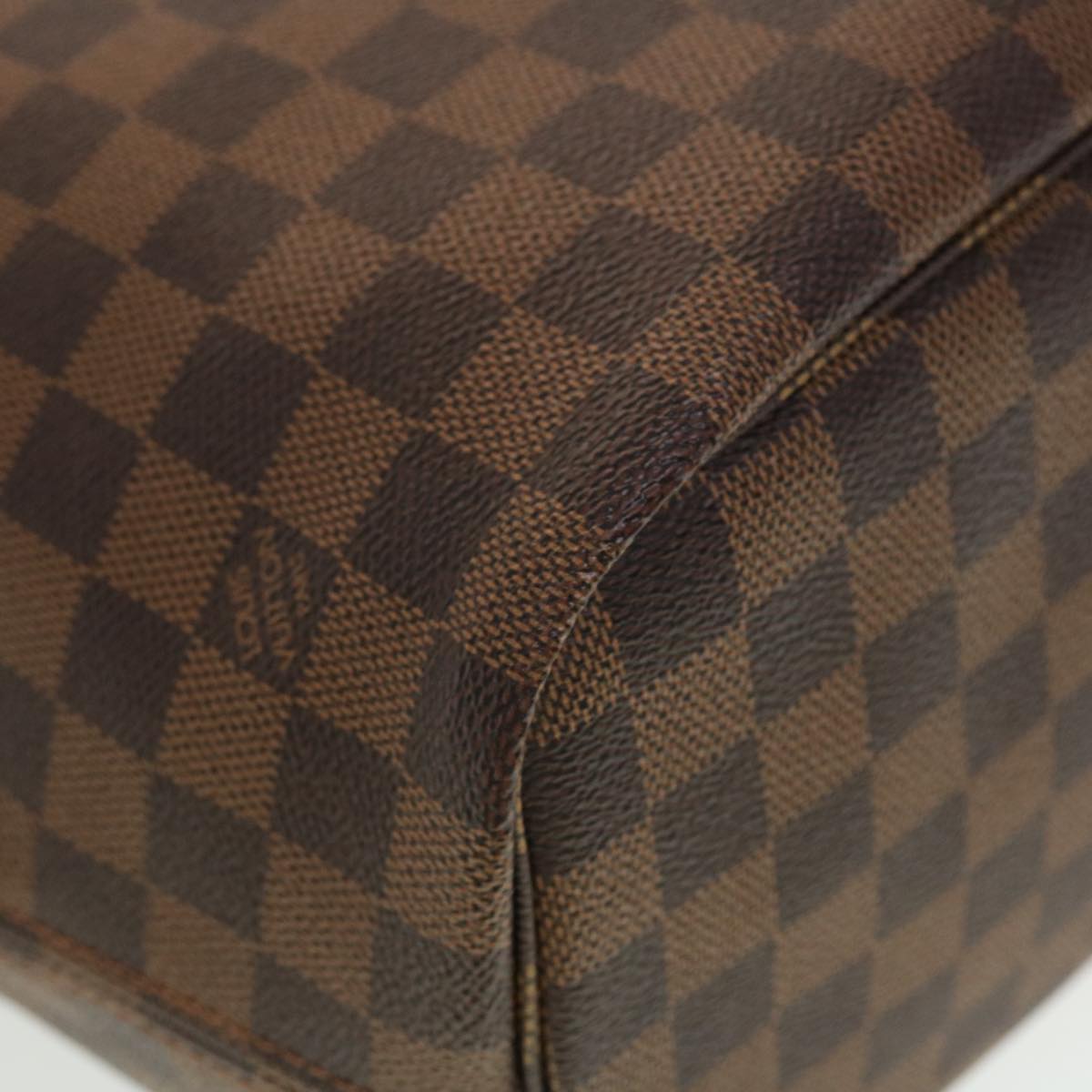 LOUIS VUITTON Damier Ebene Neverfull MM Tote Bag N51105 LV Auth 41150A