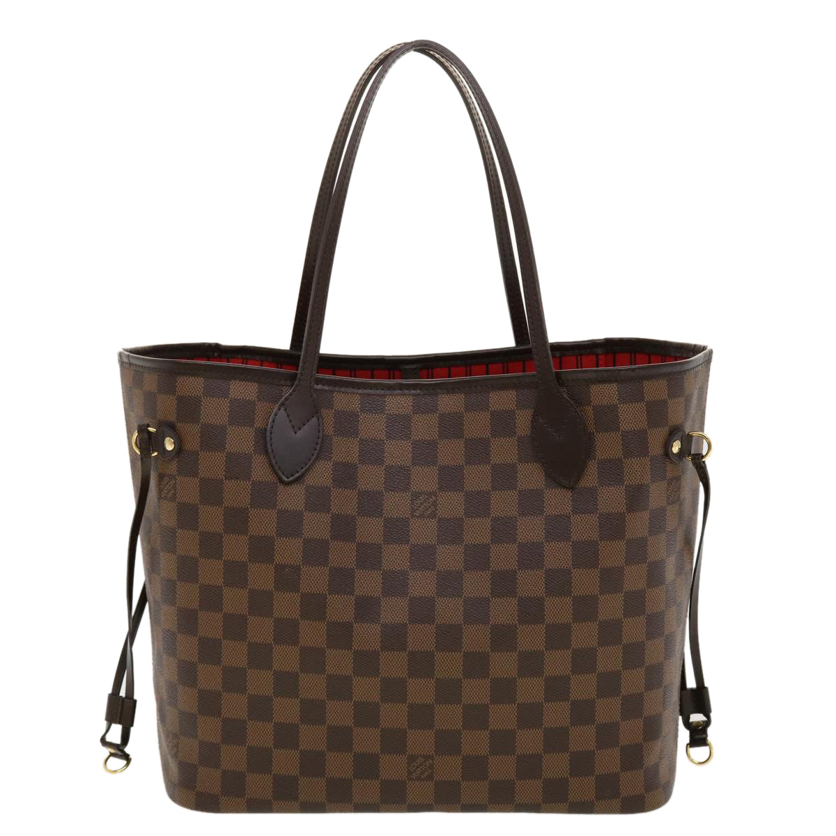 LOUIS VUITTON Damier Ebene Neverfull MM Tote Bag N51105 LV Auth 41150A