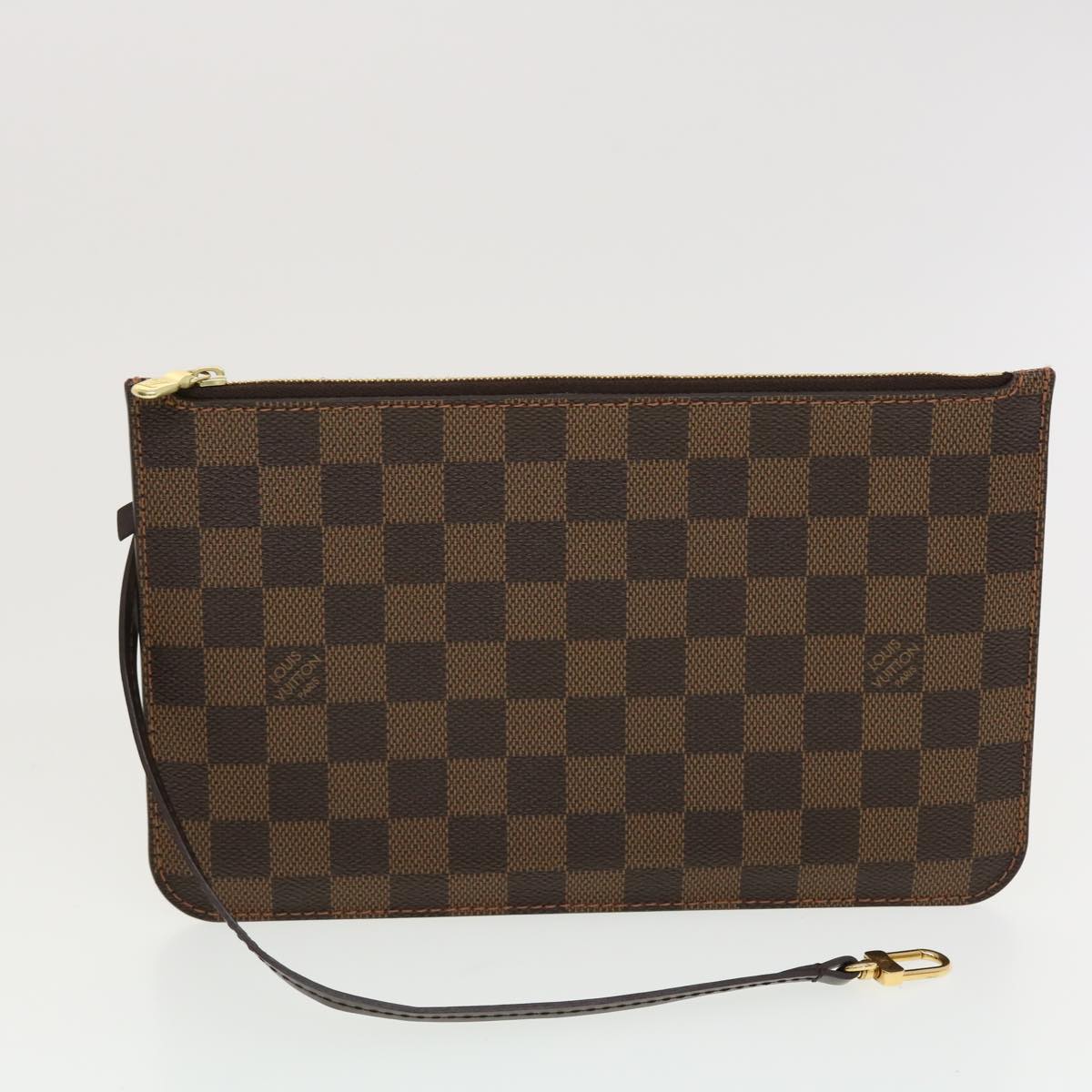 LOUIS VUITTON Damier Ebene Neverfull MM Tote Bag N51105 LV Auth 41150A