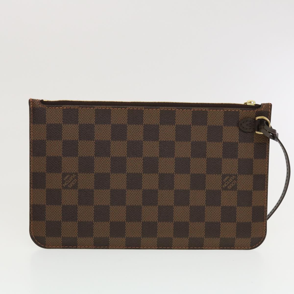 LOUIS VUITTON Damier Ebene Neverfull MM Tote Bag N51105 LV Auth 41150A