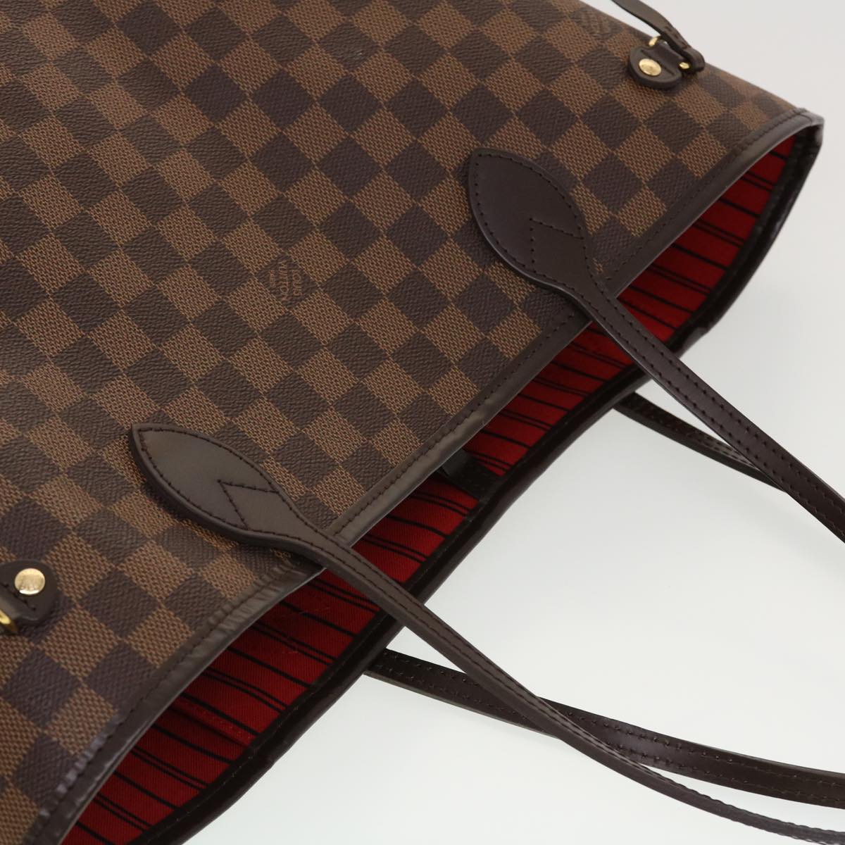 LOUIS VUITTON Damier Ebene Neverfull MM Tote Bag N51105 LV Auth 41150A