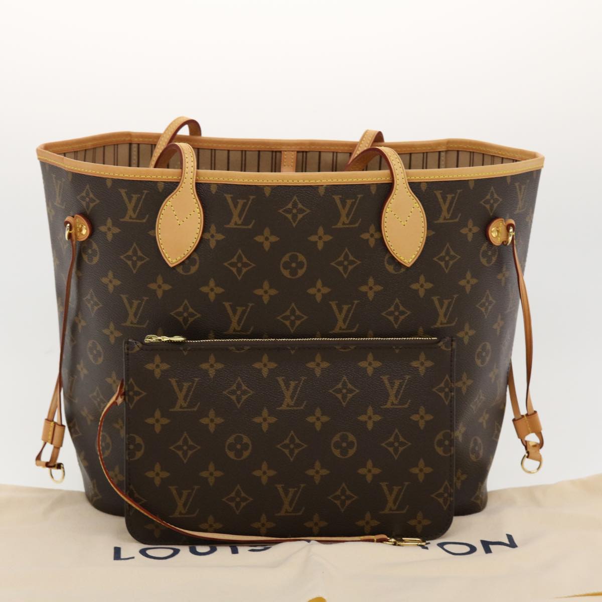 LOUIS VUITTON Monogram Neverfull MM Tote Bag M40156 LV Auth 41151A