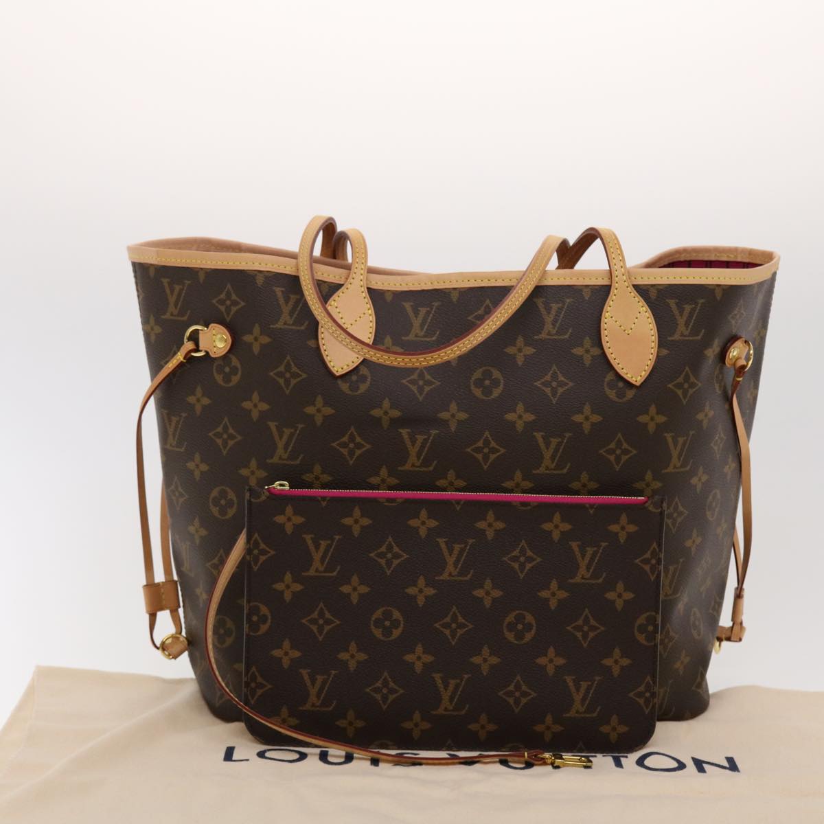 LOUIS VUITTON Monogram Neverfull MM Tote Bag M40156 LV Auth 41153A