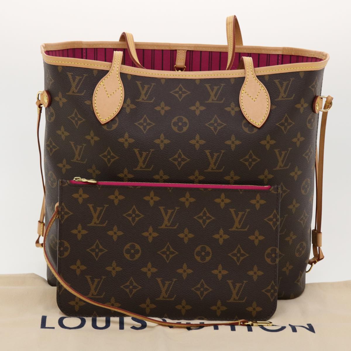 LOUIS VUITTON Monogram Neverfull MM Tote Bag M40156 LV Auth 41154A