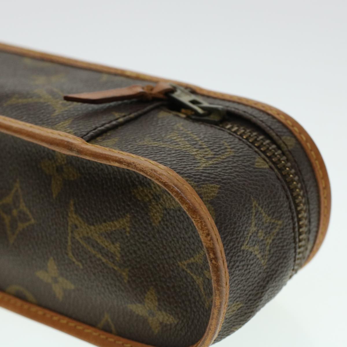 LOUIS VUITTON Monogram Tennis Ball Case LV Auth 41159