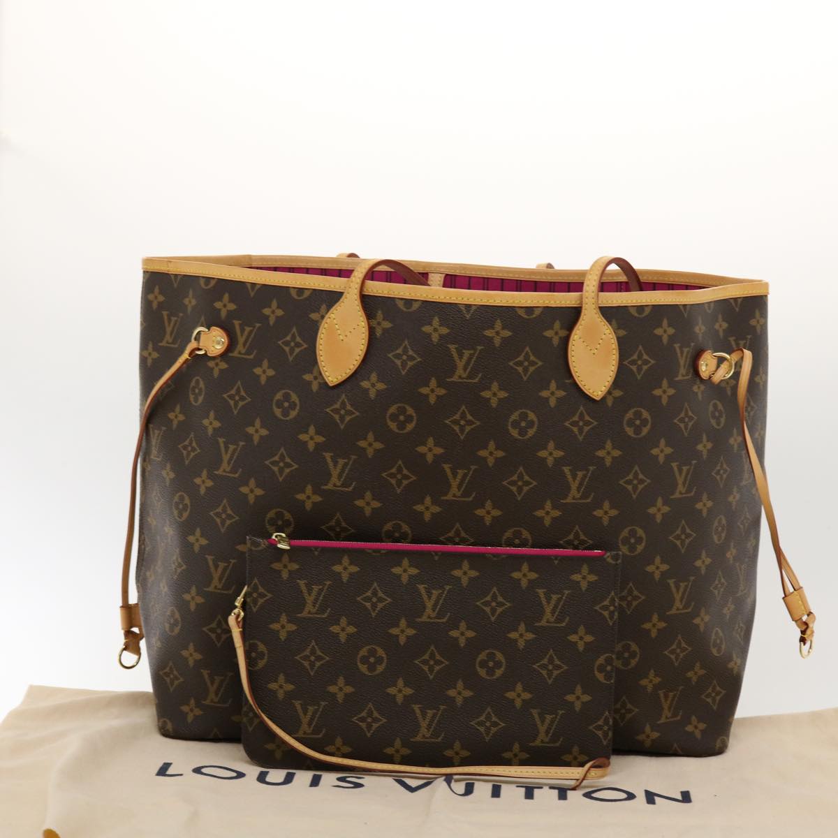 LOUIS VUITTON Monogram Neverfull GM Tote Bag M40157 LV Auth 41161A