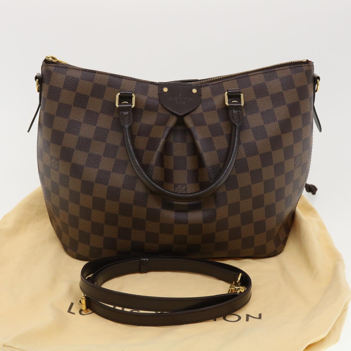 LOUIS VUITTON Damier Ebene Sienna PM Shoulder Bag N41545 LV Auth 41166A