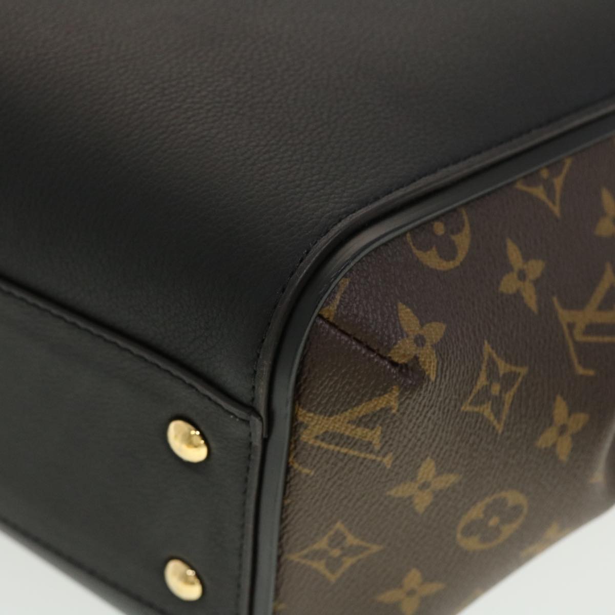 LOUIS VUITTON Monogram Kimono MM Tote Bag Black M40460 LV Auth 41167