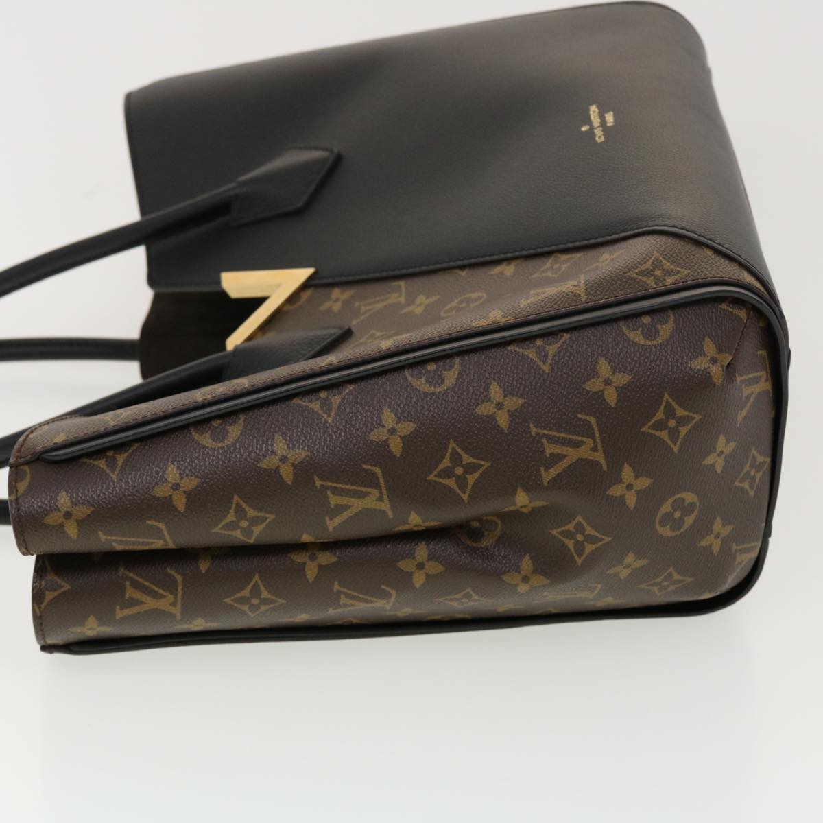 LOUIS VUITTON Monogram Kimono MM Tote Bag Black M40460 LV Auth 41167