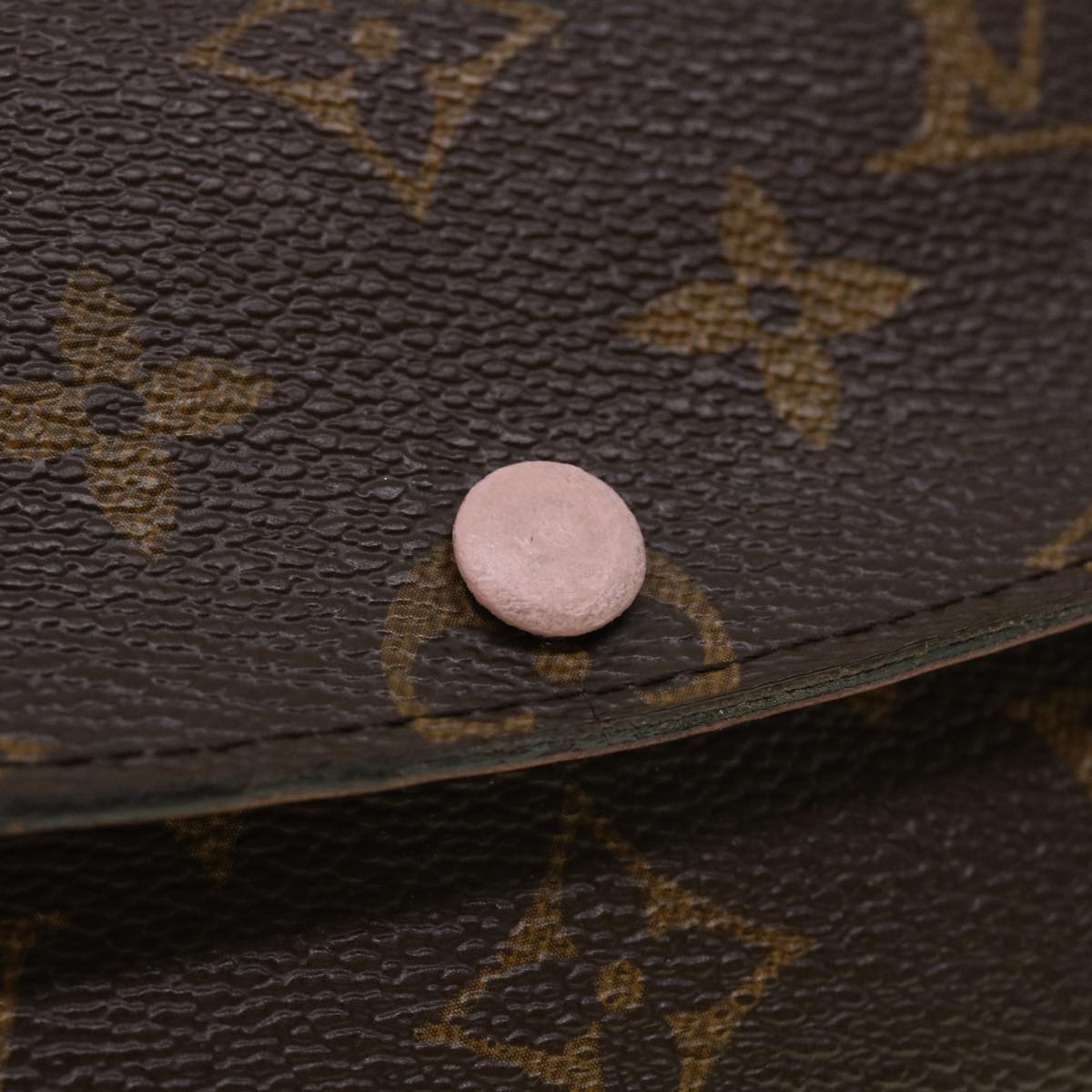 LOUIS VUITTON Monogram Portefeuille Emily Wallet Rose valerine M61289 Auth 41232