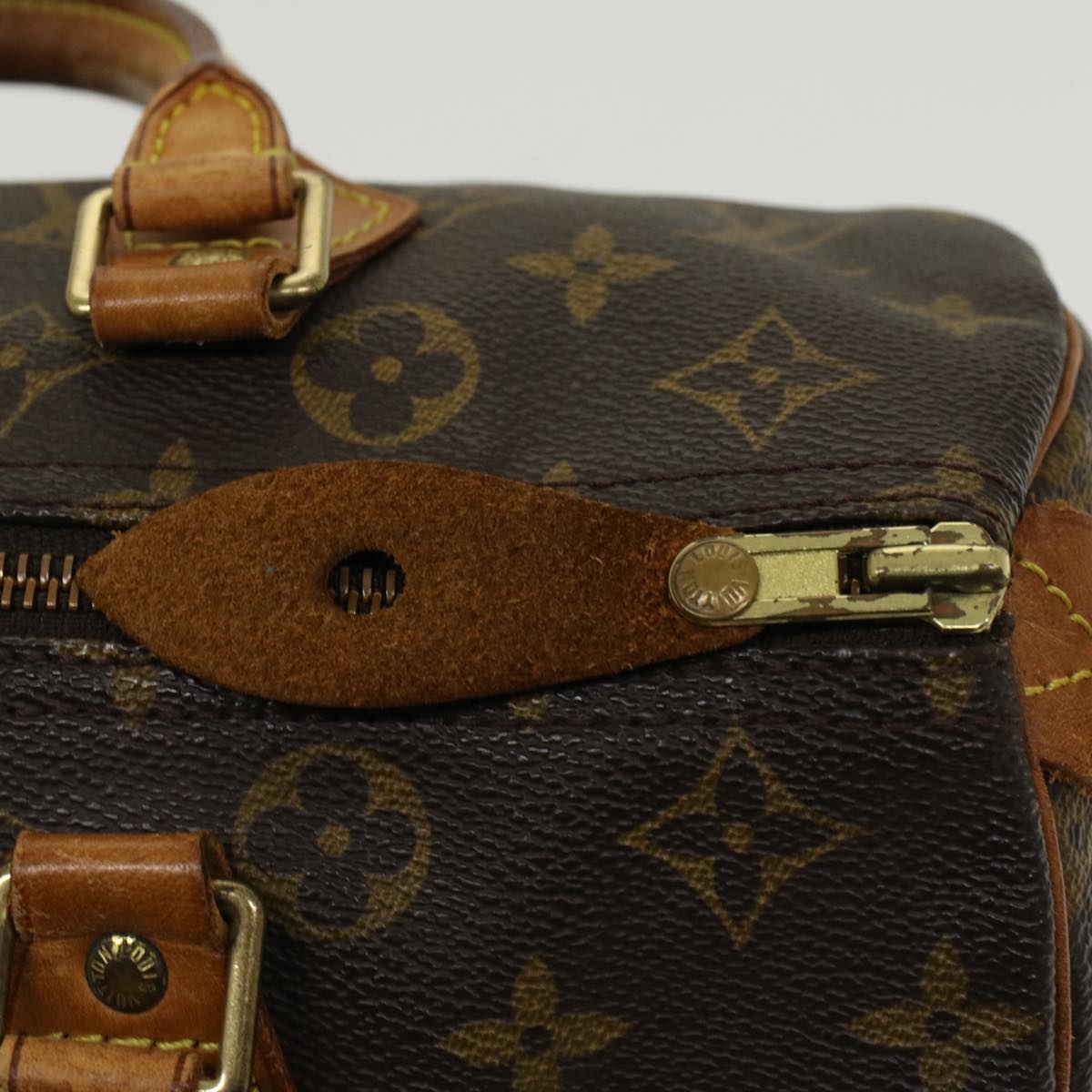 LOUIS VUITTON Monogram Speedy 30 Hand Bag M41526 LV Auth 41236