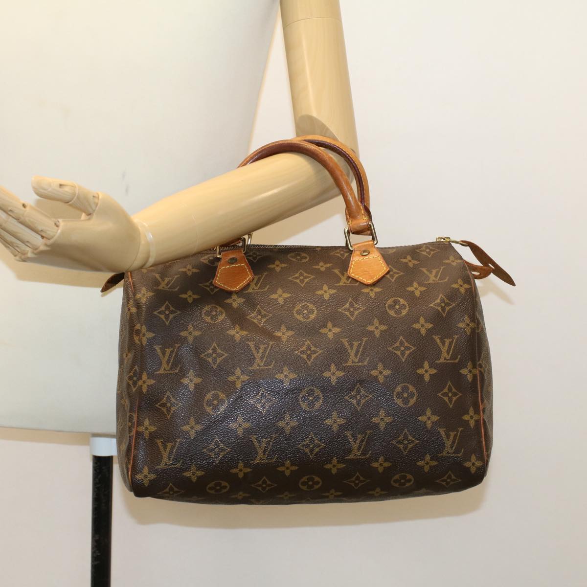 LOUIS VUITTON Monogram Speedy 30 Hand Bag M41526 LV Auth 41236