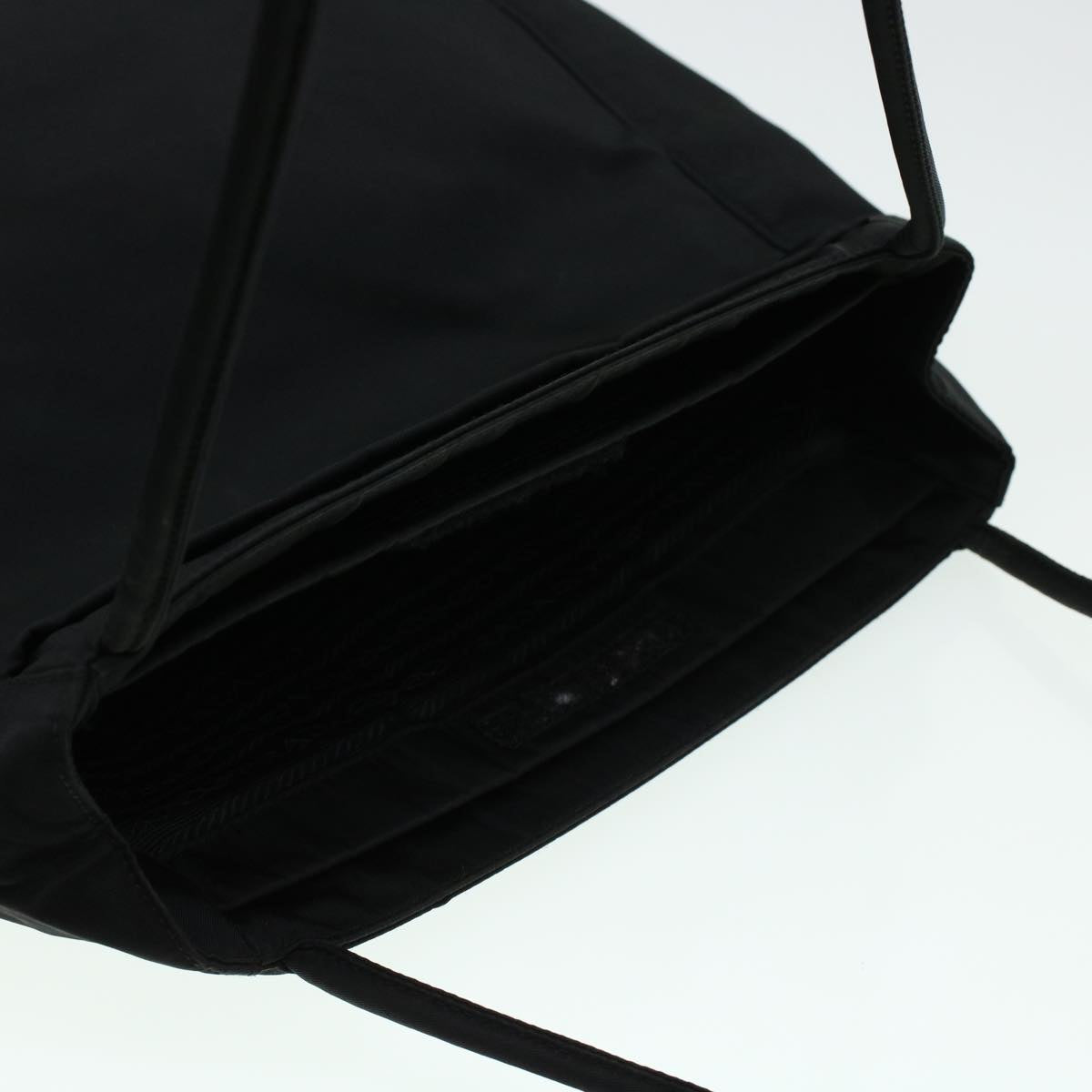 PRADA Shoulder Bag Nylon Black Auth 41277