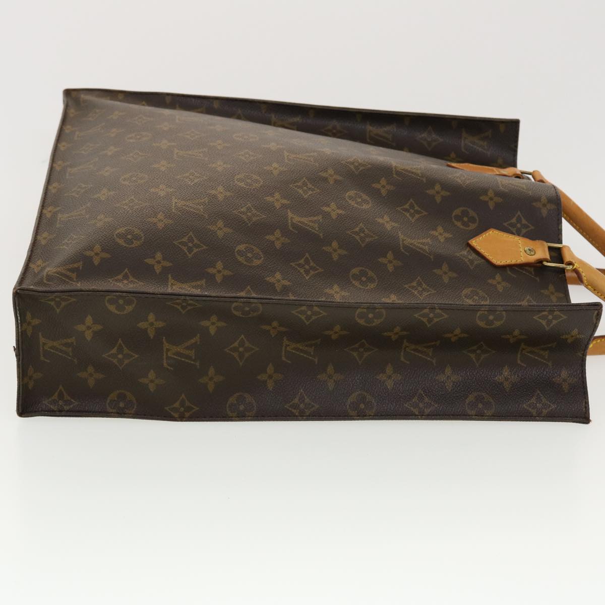 LOUIS VUITTON Monogram Sac Plat Hand Bag M51140 LV Auth 41284