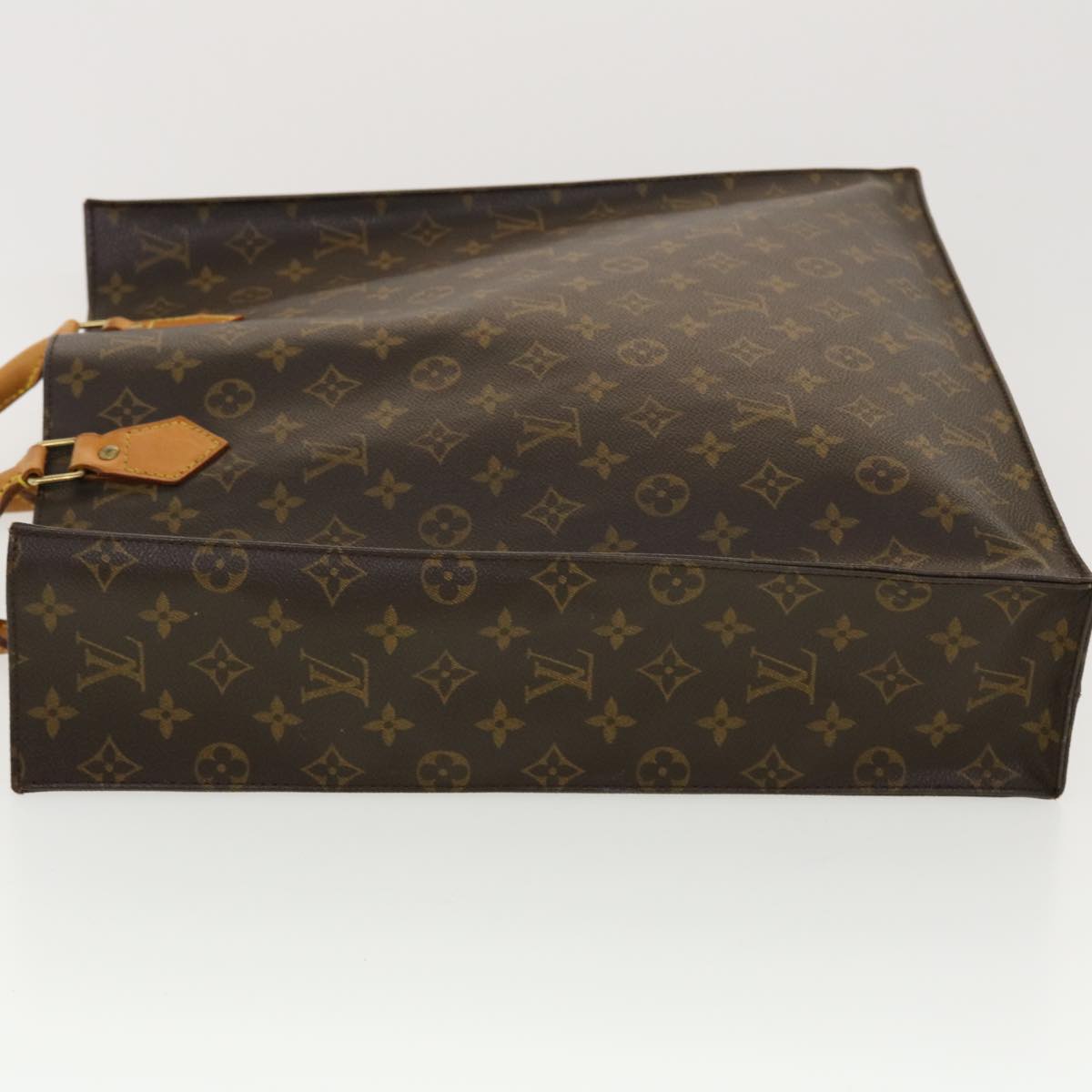 LOUIS VUITTON Monogram Sac Plat Hand Bag M51140 LV Auth 41284