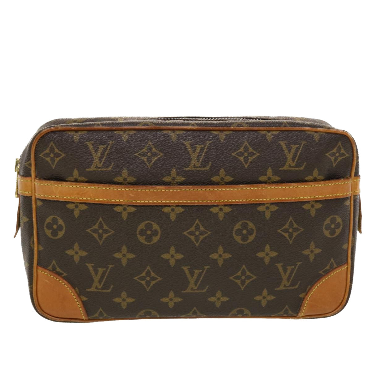 LOUIS VUITTON Monogram Compiegne 28 Clutch Bag M51845 LV Auth 41285