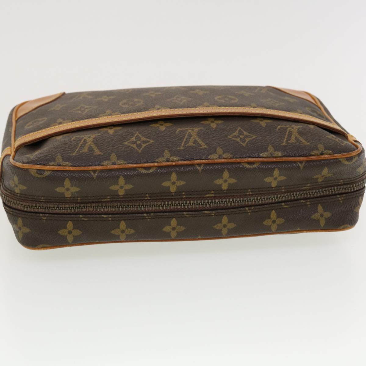 LOUIS VUITTON Monogram Compiegne 28 Clutch Bag M51845 LV Auth 41285