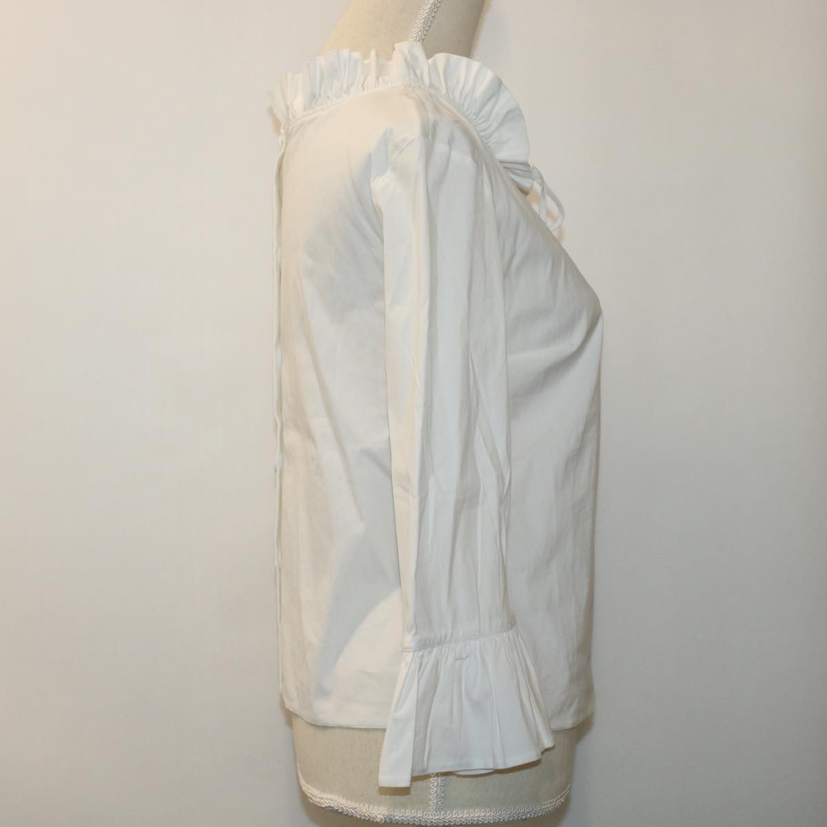 PRADA Shirt Nylon 2Set White Auth 41299