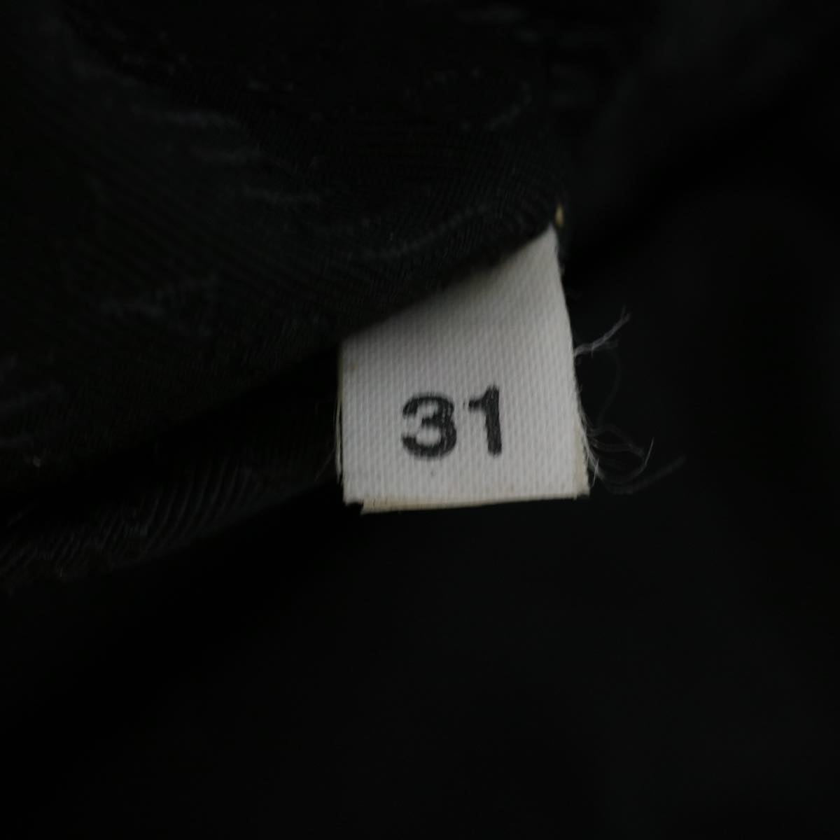 PRADA Tote Bag Nylon Leather Black Auth 41323
